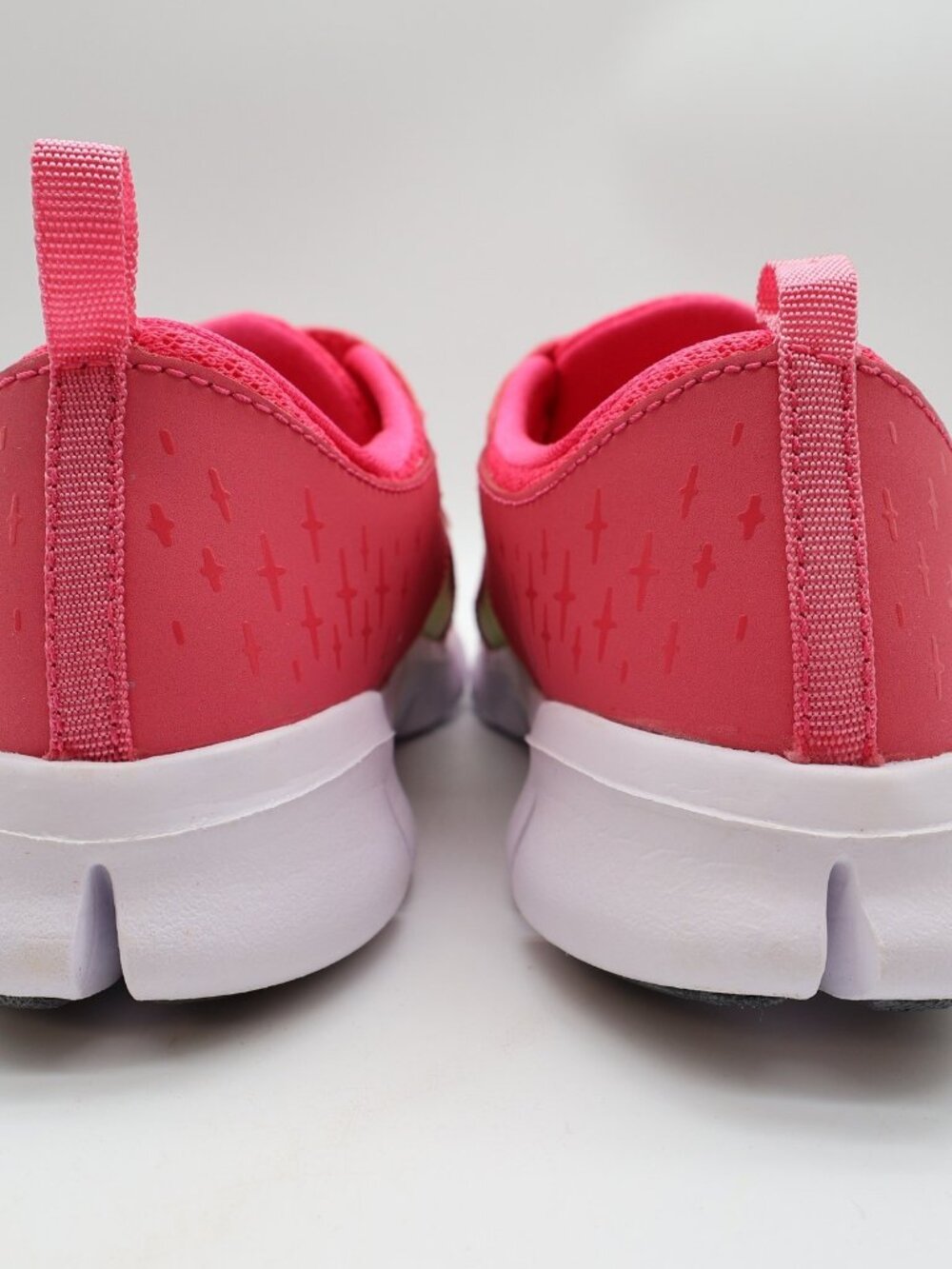 Nike Free Run 3 PSV Girls 2Y Pink Volt Athletic Running Shoes 512100-600 - Picture 5 of 14